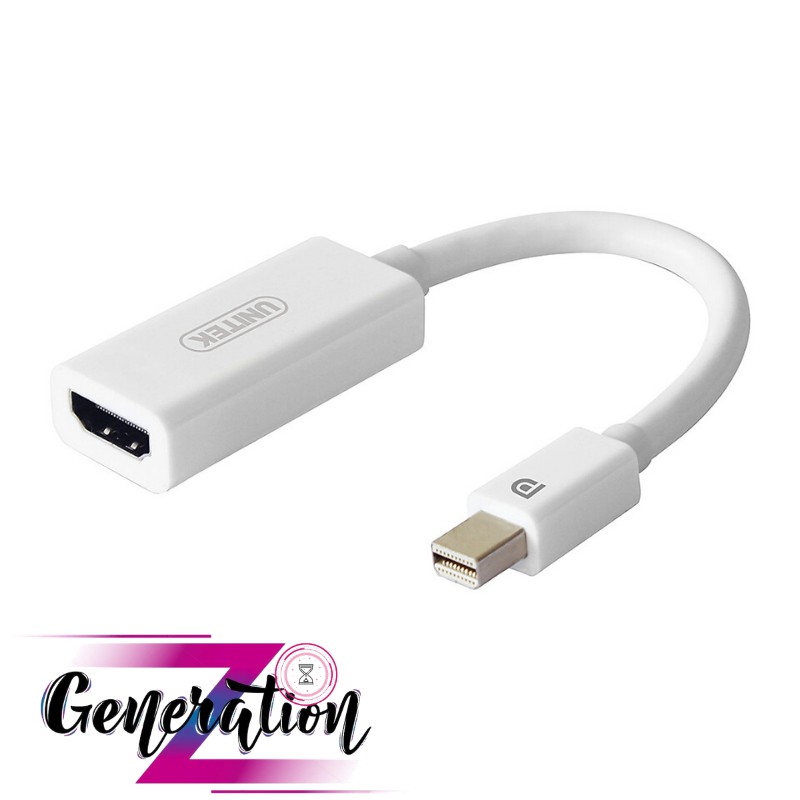 [Mã ELFLASH5 giảm 20K đơn 50K] Cáp chuyển mini Displayport To HDMI Unitek Y6331