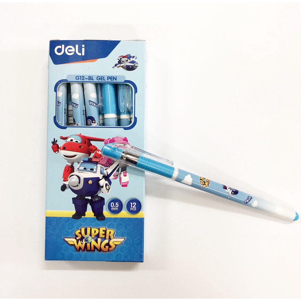 Bút gel đen / xanh DELI ngòi 0,5mm - Bút gel văn phòng phẩm cao cấp - MIYABI STORE