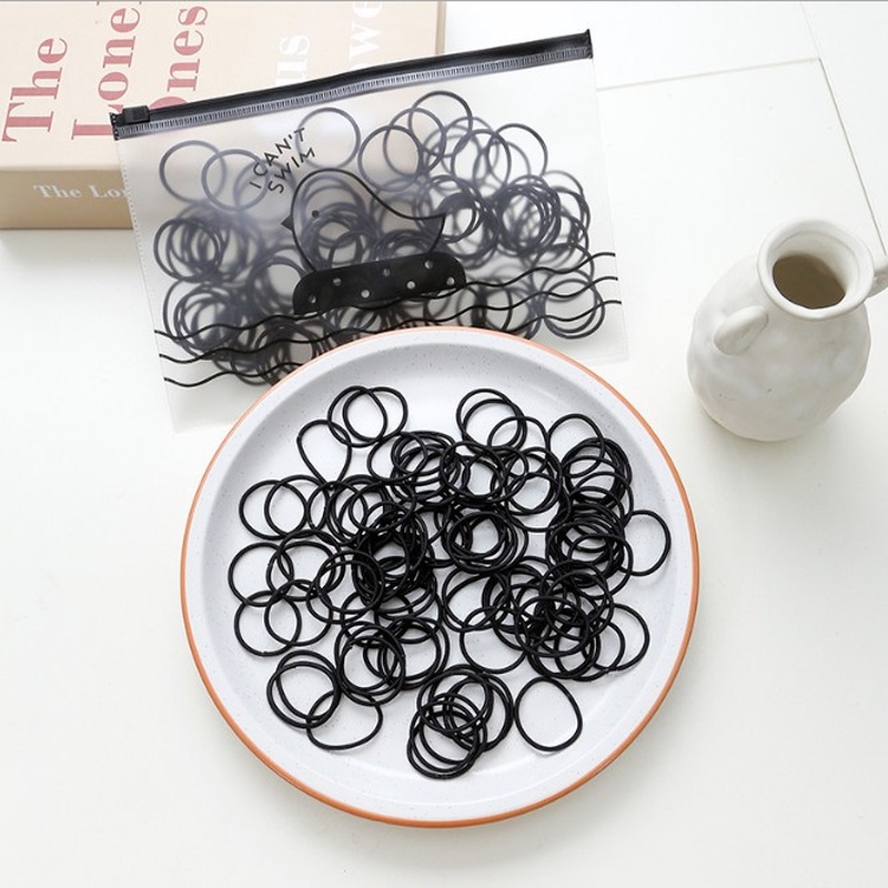 100 Cái Cho Trẻ Em Dây Cao Su đầy Màu Sắc Dễ Thương Độ đàn Hồi Cao Dây Buộc Tóc đơn Giản Bền