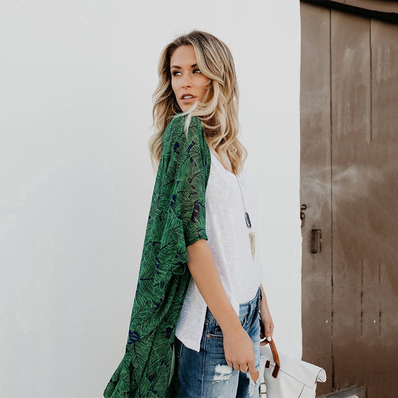 Áo khoác hoạ tiết hoa chống nắng cho nữ | BigBuy360 - bigbuy360.vn