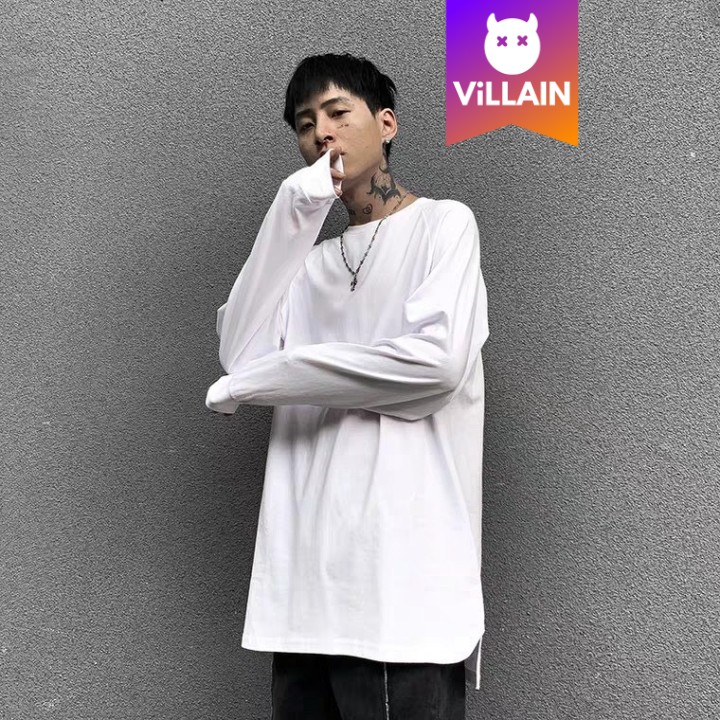 Áo Thun Trơn Dài Tay Xỏ Ngón Long Sleeve Tee Unisex - Villain