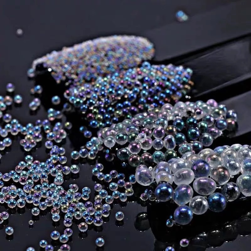 Túi 10g hạt thủy tinh mini 0.4 - 3mm dùng cho trang trí móng tay làm trang sức 3D DIY