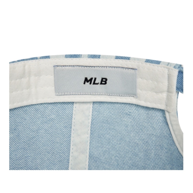 Mũ MLB denim checkerboard xanh nhạt