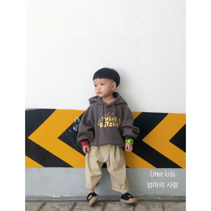 [Ảnh thật] ÁO HOODIE CHO BÉ TRAI VÀ BÉ GÁI CÓ LÓT LÔNG TÔNG MÀU HÀN QUỐC  1191 SIZE 80 ĐẾN 120