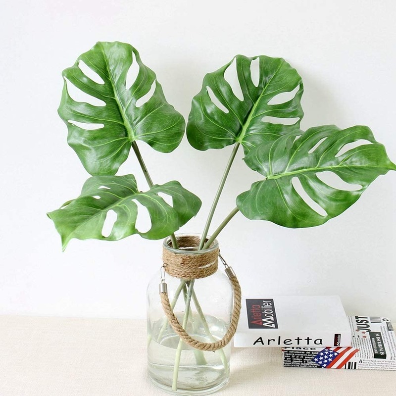 Chiếc lá nhân tạo nhiệt đới mô phỏng nhà máy ​trang trí tiệc