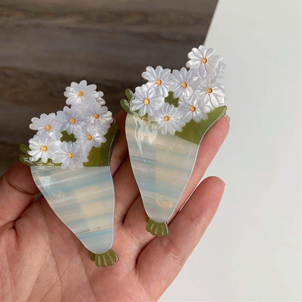 Kẹp Tóc Hình Quả Dứa / Chanh Bằng Acrylic Cho Nữ