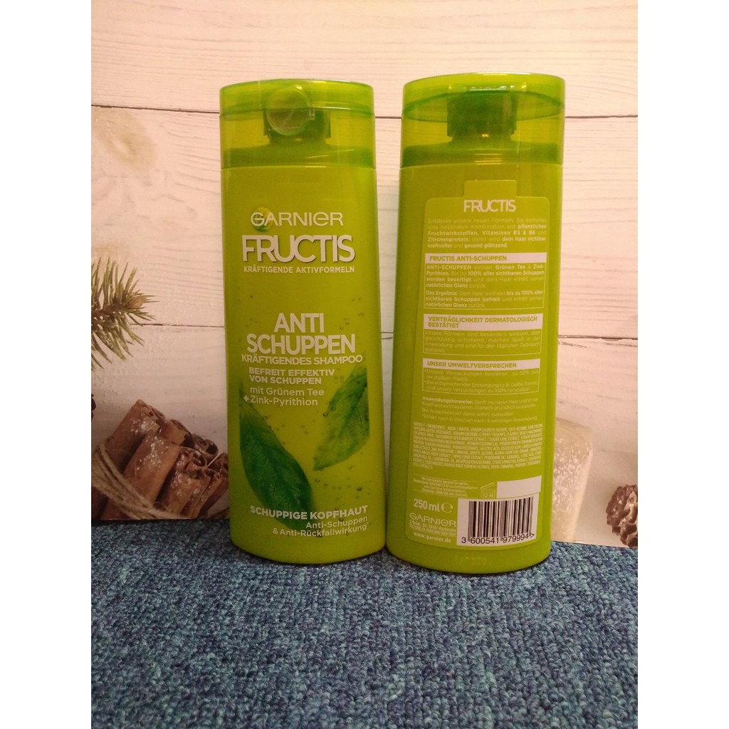 Dầu gội đầu trị gàu Garnier Fructis Anti Shuppen Shampoo