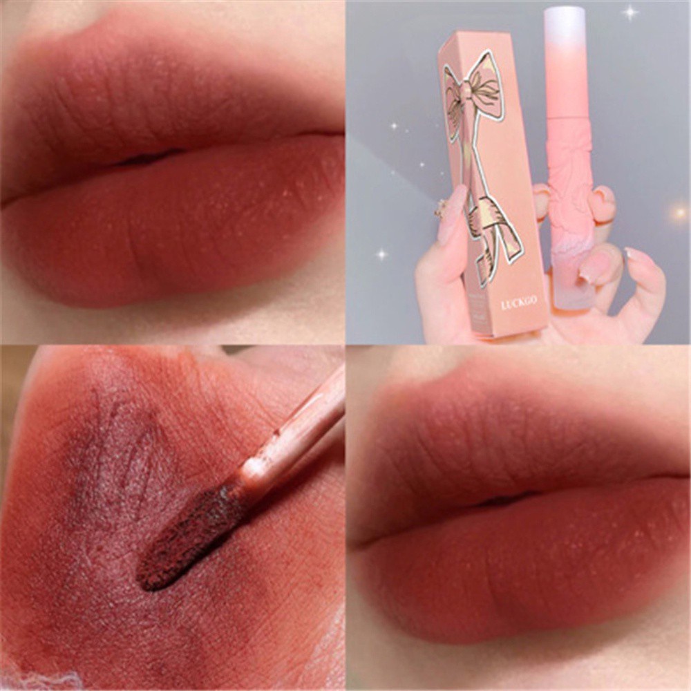 [Hàng mới về] Son môi có dưỡng màu sắc tự nhiên chống thấm nước thiết kế xinh xắn Luckgo kk | BigBuy360 - bigbuy360.vn
