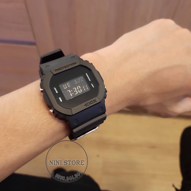 Đồng hồ cá tính cho nam, nữ Full Đen GX-56BB