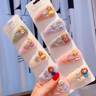 SET 5 KẸP BẤM TÓC MÁI LÔNG NHUNG SIÊU MỀM