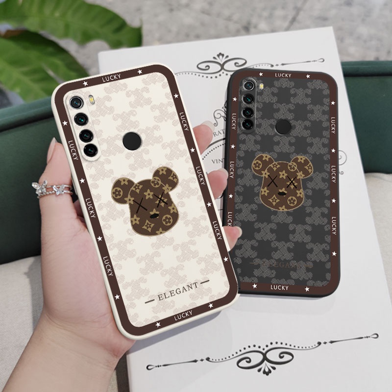Ốp Điện Thoại Hình Gấu Tai To Sáng Tạo Thời Trang Cho Xiaomi Redmi Note 8 7 Pro