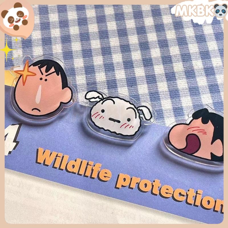 Kẹp Giấy Trong Suốt Kẹp Bướm Mini Văn Phòng Phẩm Crayon Shin-chan Cute Kẹp Nhựa Đồ Dùng Học Tập Màu Đặc Dễ Thương Cho Trường Học Văn Phòng / Tiện Dụng Cho Học Sinh