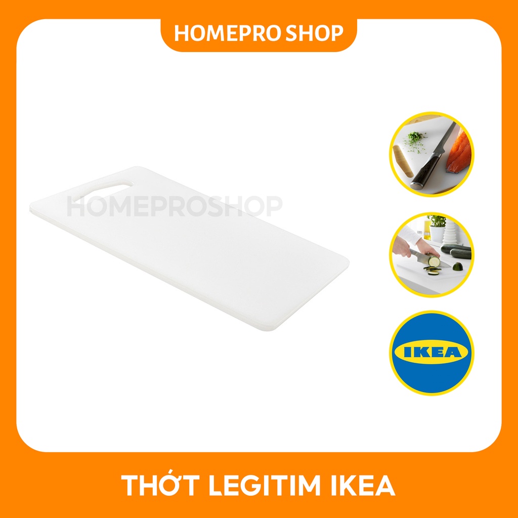 Thớt nhựa màu trắng LEGITIM IKEA