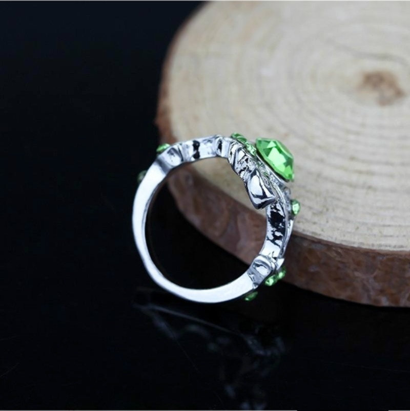 New Magic Green Crystal Ring Engagement Ring