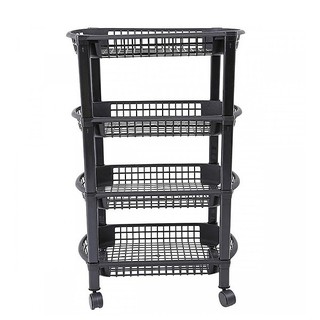 Kệ 4 tầng đa năng Tashuan có bánh xe kiểu mới nhiều màu TS-5319