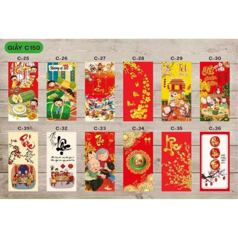 SET 10 BAO LÌ XÌ MẪU MỚI 2021