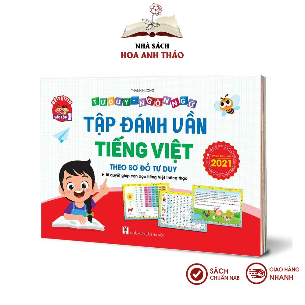 Sách - Tập đánh vần tiếng Việt 2021 và toán tư duy cho trẻ từ 4-6 tuổi kèm thẻ | BigBuy360 - bigbuy360.vn