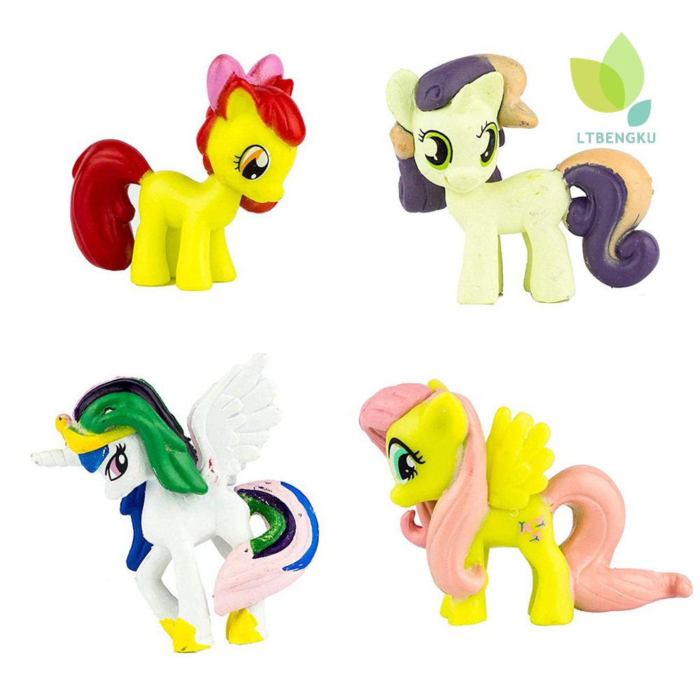 Set 12 Mô Hình Ngựa Pony Đồ Chơi Bằng Nhựa Pvc