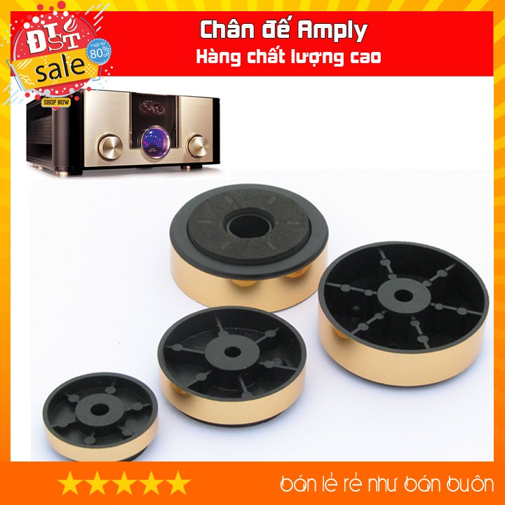 [RẺ NHẤT VIỆT NAM]Chân đế loa, chân đế amply chất liệu nhựa ABS sơn phủ màu vàng gold cao cấp đẹp mắt và chắc chắn.