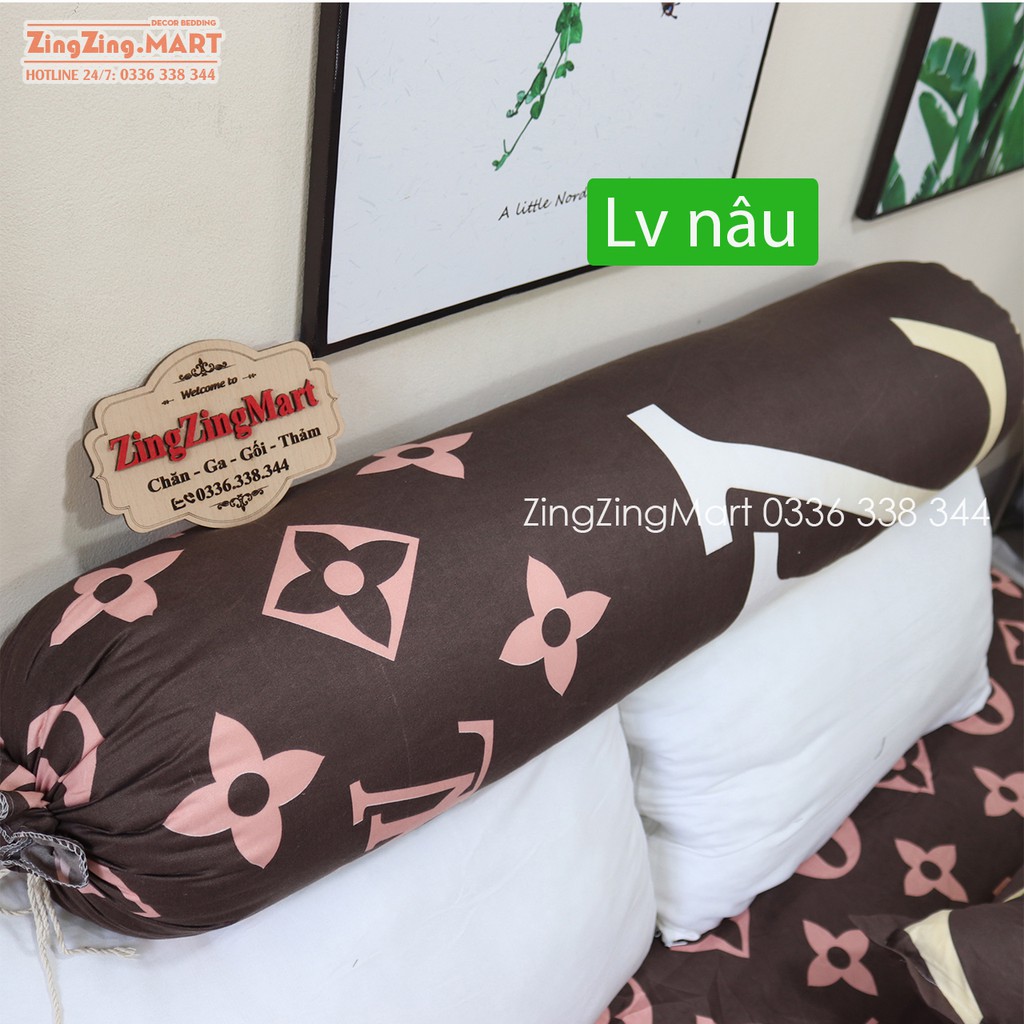 Vỏ gối ôm Mẫu Kẻ Râu Ghi (chát chọn thêm mẫu)