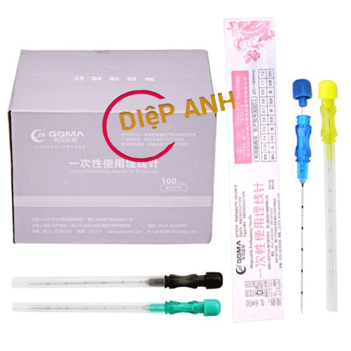 Kim Cấy Chỉ Cao Cấp Ggma - Kim Cấy Chỉ Siêu Bén Các Cỡ.