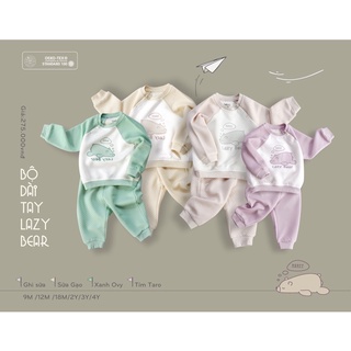 HRNEE - Bộ dài tay Lazy Bear LIC11PUG