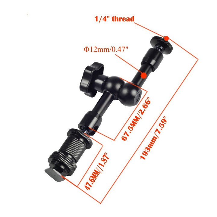 Magic arm tay nối đa năng 7 inch dài tối đa 193mm