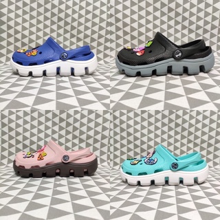 Dép sục cá sấu dép thời trang, dép tăng chiều cao Full Tag cao cấp tặng kèm 10 sticker 88227