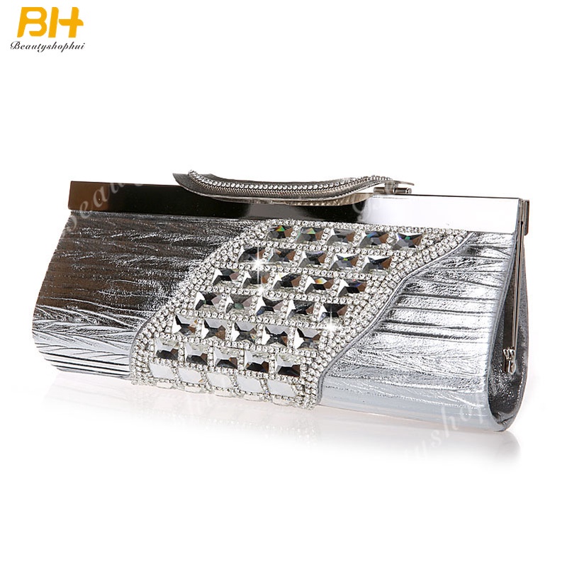 Ví Cầm Tay Dáng Dài Đính Đá Sang Trọng Hợp Thời Trang Cho Bạn Gái