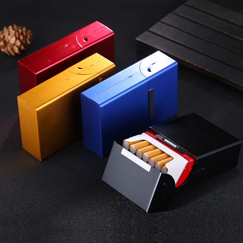 Hộp Đựng Thuốc Lá Bằng Nhôm Có Giá Đỡ Tiện Dụng
