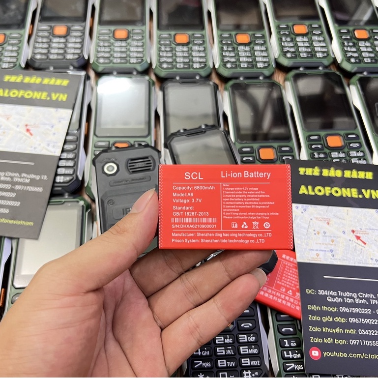Điện Thoại Land Rover A6 Pin khủng 6800 mah nghe gọi 3-7 ngày màn hình rộng 2.6 in