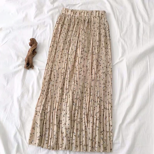 (Sẵn hàng) Chân váy chiffon hoa nhí, chân váy xoè dài dập li nhỏ, hoa nhí ulzzang,có lót trong ( Kèm Ảnh Thật) | BigBuy360 - bigbuy360.vn