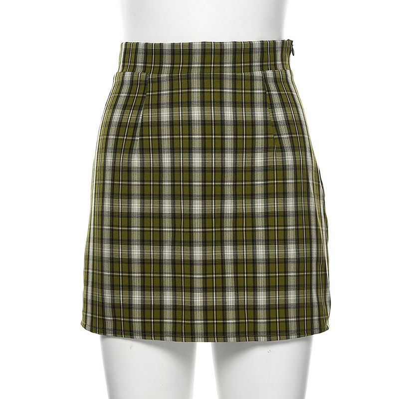 Chân Váy Nữ Lưng Cao Họa Tiết Caro Thời Trang | BigBuy360 - bigbuy360.vn