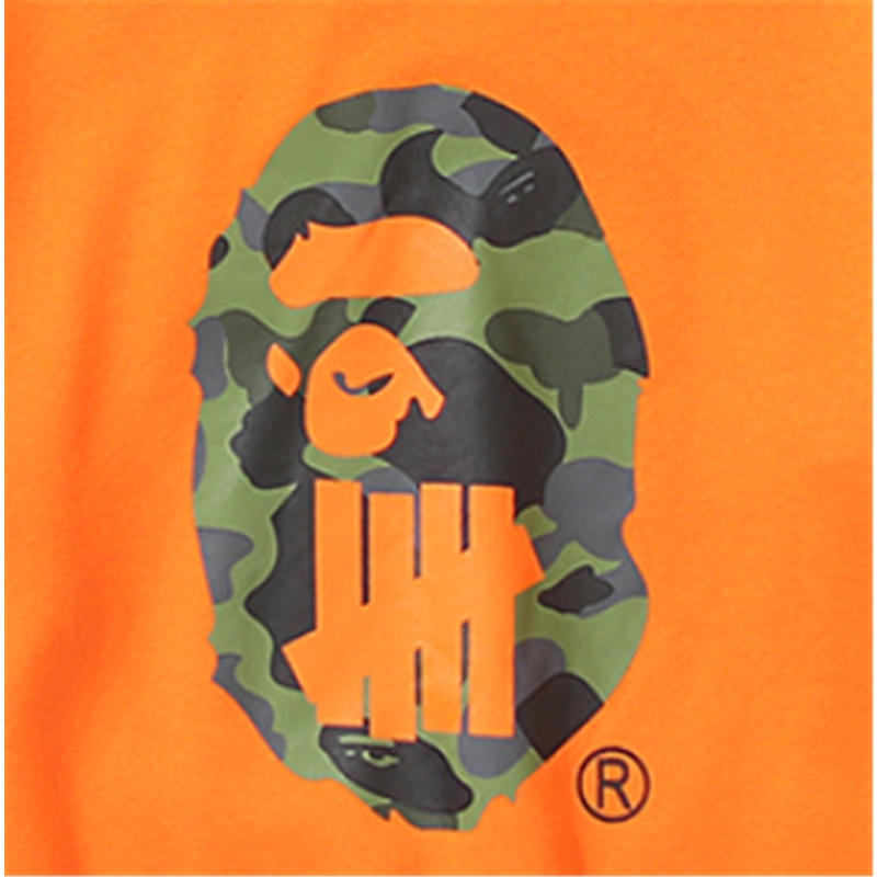 BAPE Áo Nỉ Tay Dài Họa Tiết Rằn Ri Thời Trang Cho Cặp Đôi