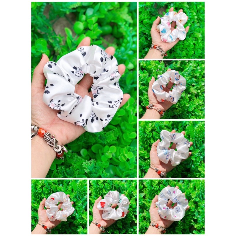 [Mã FAST10KT4 giảm 10K đơn bất kỳ] Buộc tóc SCRUNCHIES hoạt hình hoạ tiết BẠCH TUỘC