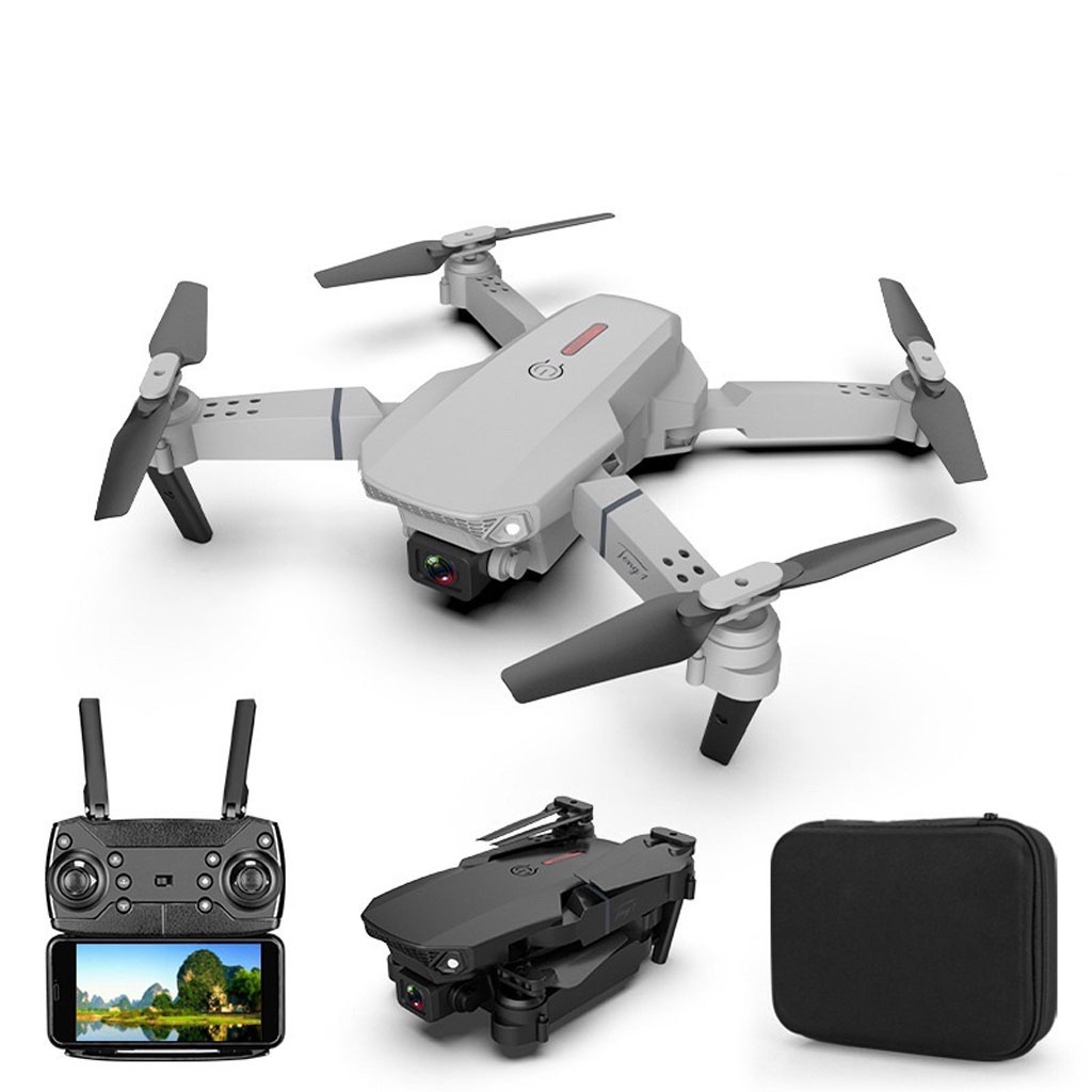 Flycam Camera E88 Pro - Drone Mini - Máy Bay Không Người Lái Điều Khiển Từ Xa 4 Cánh