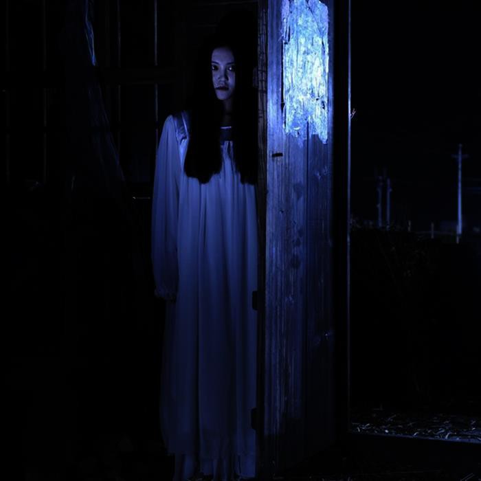 Halloween Costume Trang phục Zombie đỏ Trắng Cosplay Nữ Ma Sadako Quần áo Cô dâu