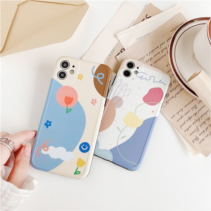 Ốp lưng iphone Hoa Hàn IMD dày dặn viền nổi 5/5s/6/6plus/6s/6splus/7/7plus/8/8plus/x/xr/xs/11/12/pro/max/plus/promax | BigBuy360 - bigbuy360.vn