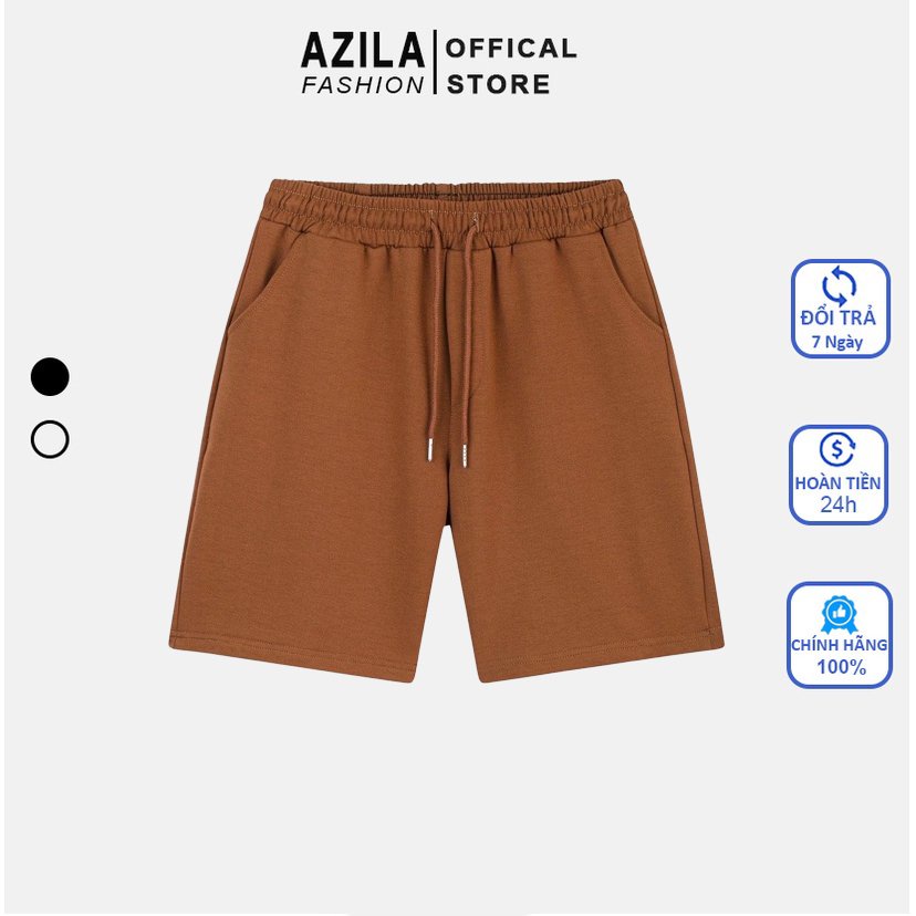Quần Short Nam Azila Trơn Mềm Mịn Co Giãn Phong Cách Trẻ Trung Năng Động