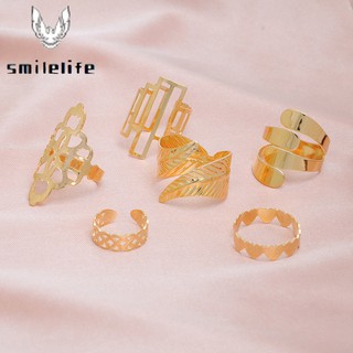 Set 6 nhẫn phong cách Boho