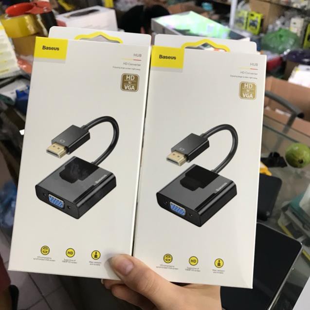 Cáp chuyển tín hiệu từ HDMI TO VGA chính hãng Baseus