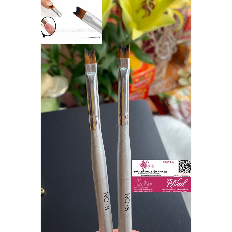 Cọ Fen Đầu Móng Số 8 - Lẻ 1 Cái