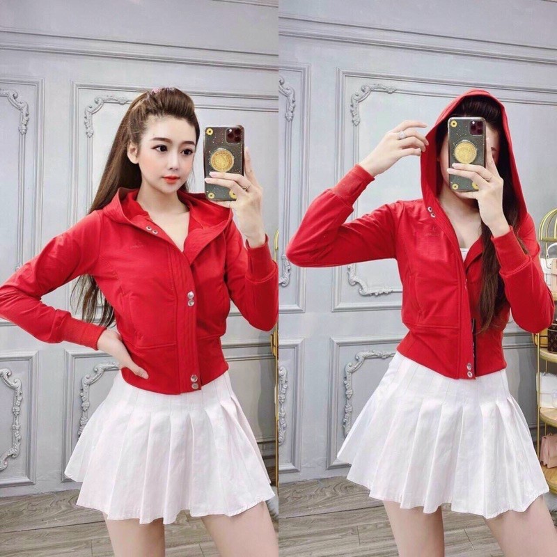 Em đây chỉ thích mặn mà với anh.😘😘 Lại bảo không xinh nữa đi có mà xinh hết lấc 😘😘😘 ❤️❤️Áo khoác cotton  < 58ky S