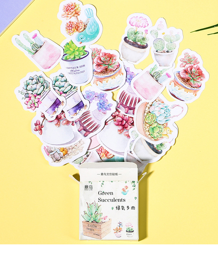 Bộ 45 miếng nhãn dán trang trí đa năng cao cấp