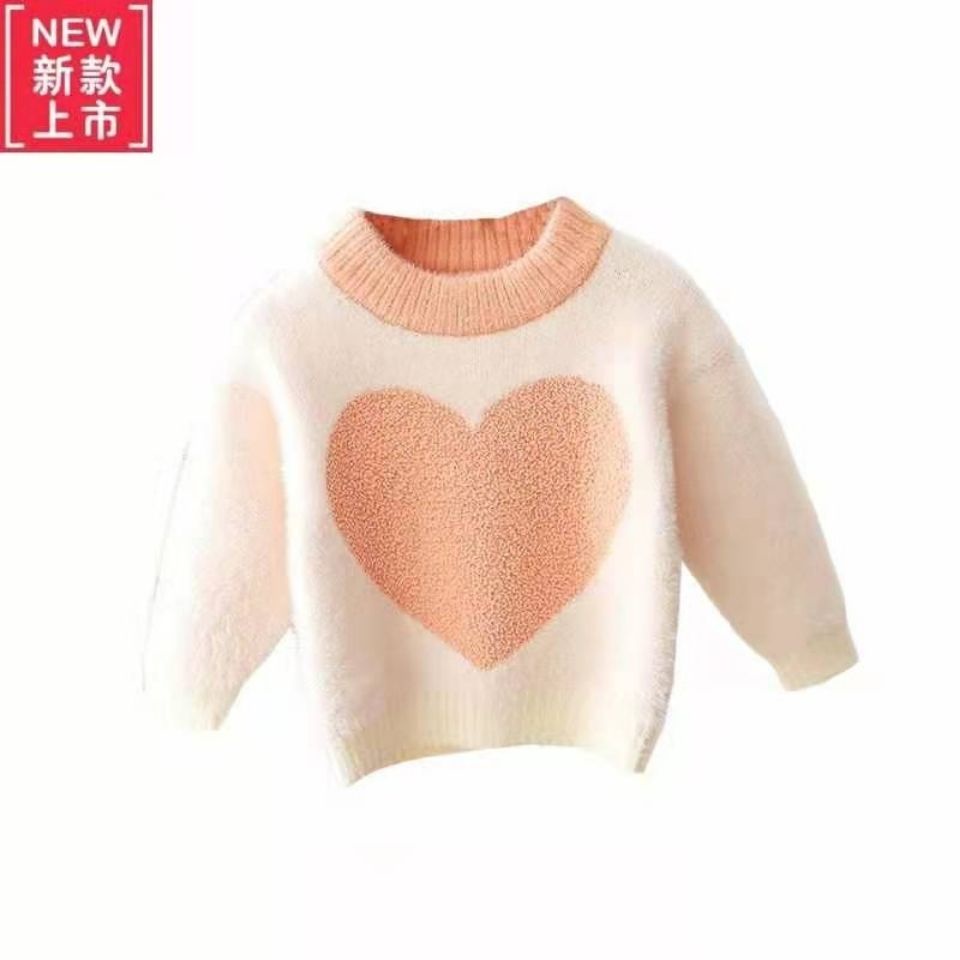 ❤Áo sweater Dệt Kim Tay Dài Thời Trang Thu Đông 2021 Cho Bé Gái