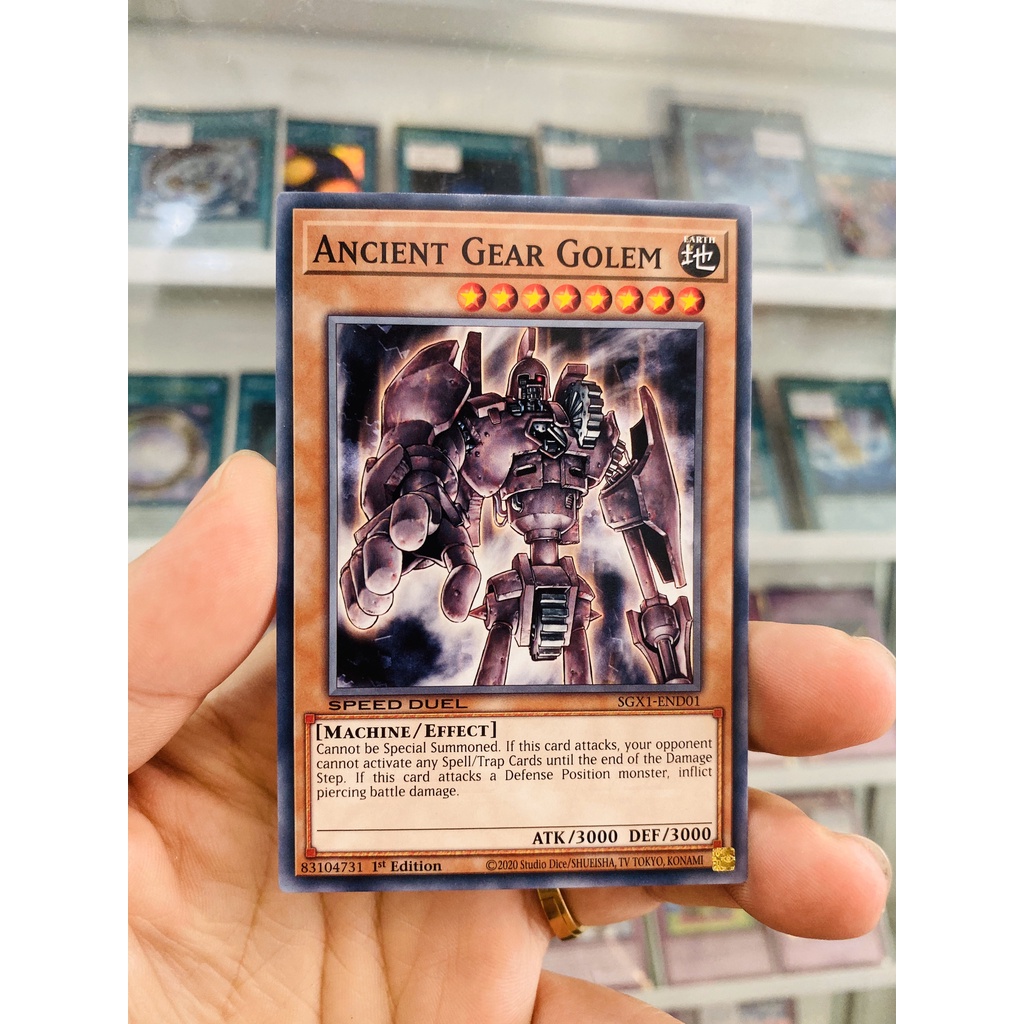 Thẻ Bài YugiOh! Mã SGX1-END01 - Ancient Gear Golem - Common - 1st Edition