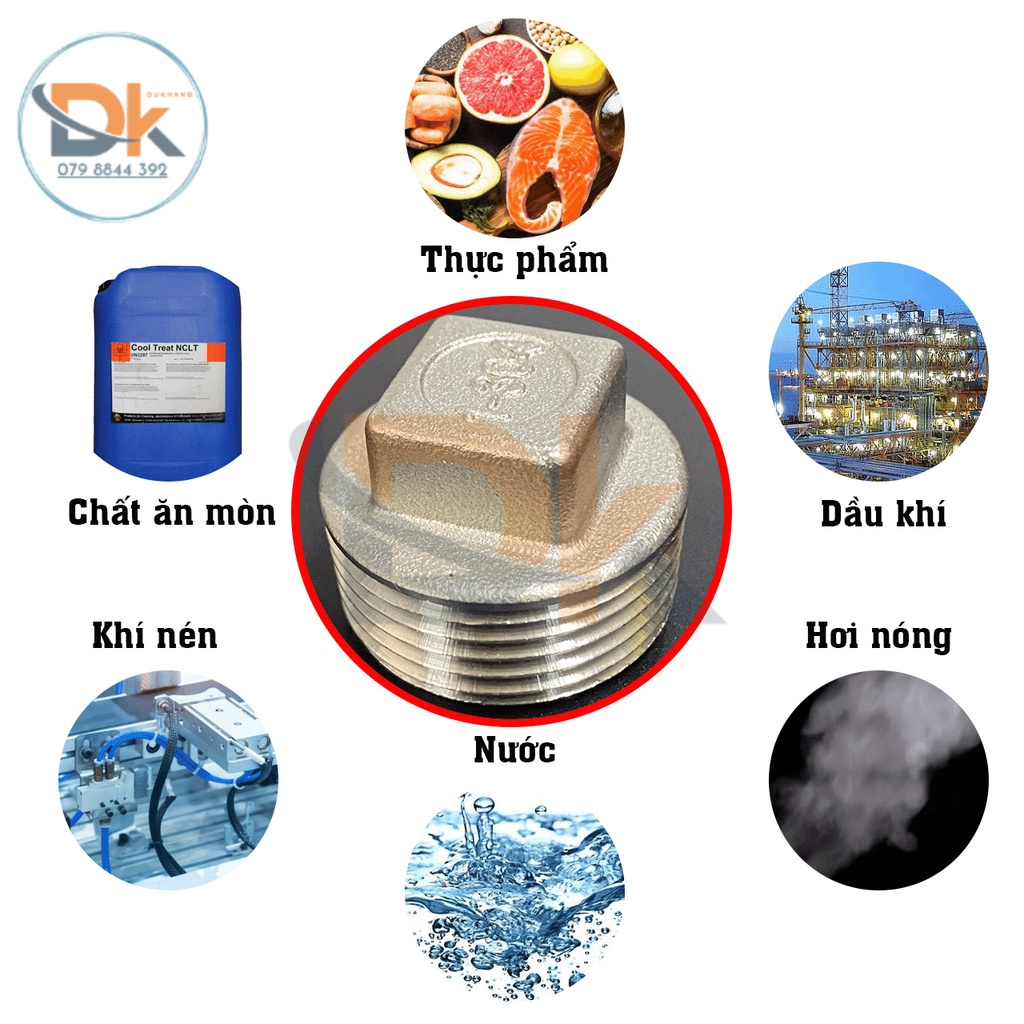 Bít ren ngoài inox 304