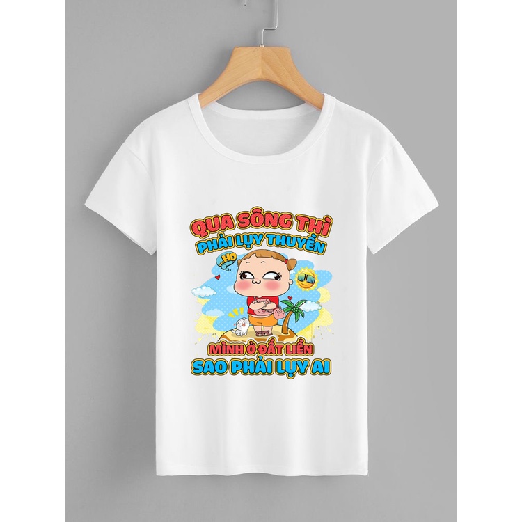 áo thun nữ  in hình dễ thương ko sợ ế