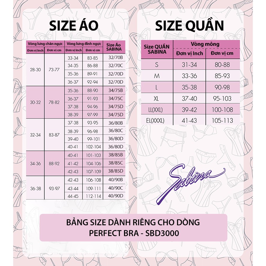 Áo Lót Mút Mỏng Có Mút Lót Kèm Cup Ngực Sâu Bản Dây Áo Lớn Màu Trơn Perfect Bra by Sabina SBD3000 | BigBuy360 - bigbuy360.vn