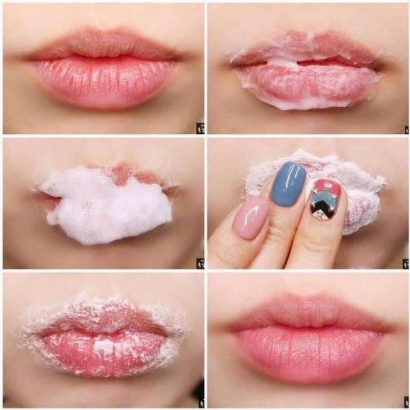 Tẩy da chết thải độc làm mềm hồng môi Bubi Bubi Bubble Lip Scrub Unpa 10ml